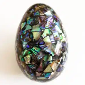 ABALONE (nacre Paua) - Bel Oeuf pour votre collection 6 x 4 cm