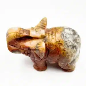 AGATE CRAZY LACE - Très bel éléphant de 5 cm