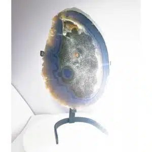 AGATE CRISTALLISEE - Incroyable plaque semi polie/brute de 5900 grammes