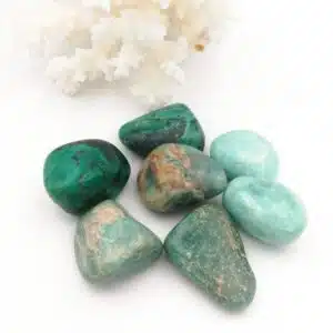 AMAZONITE - Pierres roulées de 2,5 à 3,5 cm - Brésil
