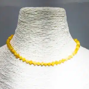 AMBRE jaune - Collier bébé de 33 cm ou Tour de cou pour femme, à vous de voir