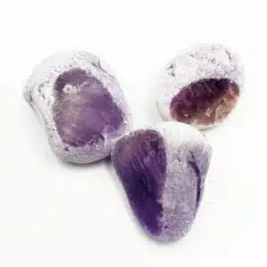AMETHYSTE Brésil - Joli Galet "Emma eggs" ou galets dits "Givrés Gangue" ou encore appelés Quartz "window" de 4,5 cm