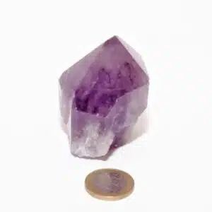 AMETHYSTE Madagascar - Pointe monocristal repolie 131 Grs