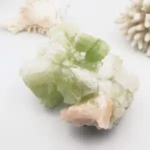 APOPHYLLITE verte (fluorapophyllite) et Stilbite - Incroyable cluster de Cristal naturel de 1142 grs