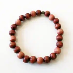 BOIS MIX Naturel - Bracelet de perles de diamètre 8 mm