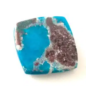 CAVANSITE - Cabochons taille carrée (mi poli/mi brut) - 22 Cts environ - Montage bijoux