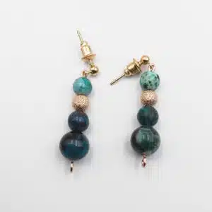CHRYSOCOLLE - Création de boucles d'oreilles