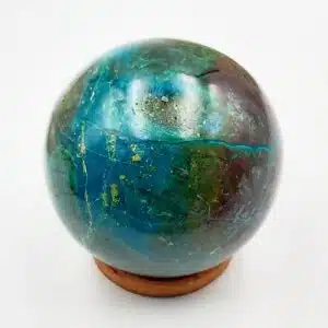 CHRYSOCOLLE MALACHITE - Sphère ornementale - 5,7 cm