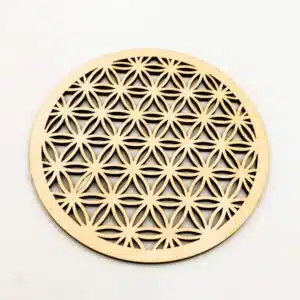 FLEUR de VIE en bois de 10cm de diamètre