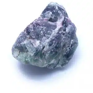 FLUORITE A BANDES - Beau bloc de couleur vert-violet-blanc - 1161 grammes