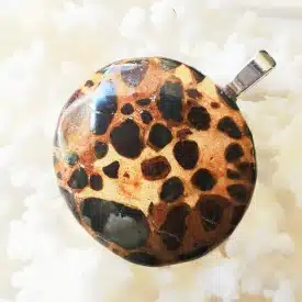 BAUXITE - Joli pendentif rond dessins insolites