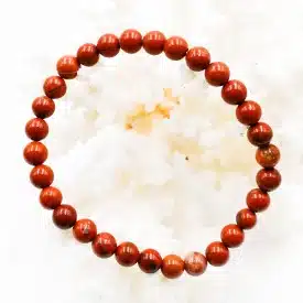 JASPE ROUGE - Bracelet "Ancrage et énergie" - perles de diamètre 6 mm