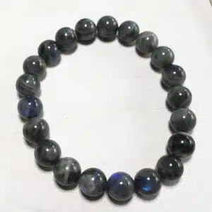 LABRADORITE - Bracelet perles de diamètre 10 mm environ