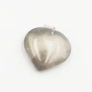 QUARTZ ENFUME - Joli pendentif coeur