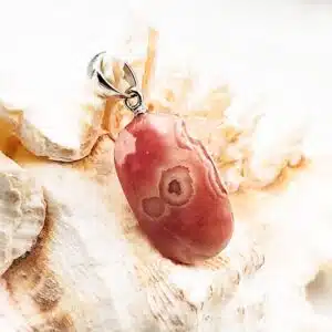 RHODOCROSITE - Très joli pendentif de forme ovale