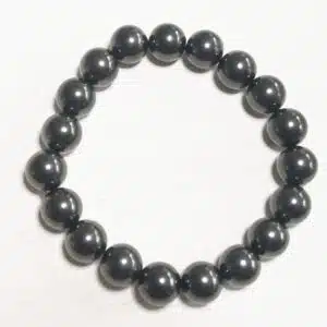 SHUNGITE - Bracelet perles de diamètre 10 mm environ