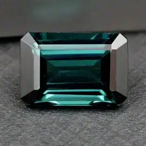 TOURMALINE INDICOLITE - Pierre facettée - Taille Emeraude - 1.68 cts