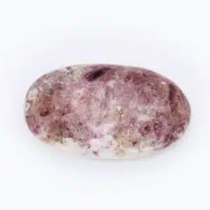 TOURMALINE RUBELLITE sur sa matrice de quartz - Beau galet de 7.5 cm