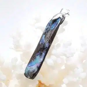 OPALE BOULDER BLEUE (Australie) montée en pendentif
