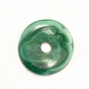 MALACHITE- Beau Donut de 2,5 cm de diamètre