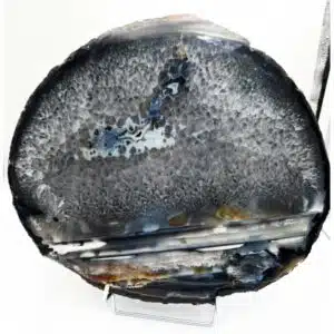 AGATE CRISTALLISEE- Surprenante plaque semi polie/brute de 3170 grammes