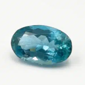 AIGUE-MARINE - pierre facettée - taille ovale - 3.65 cts - 12x8x6 mm