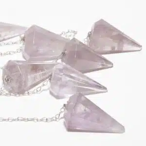 AMETHYSTE Brésil - Pendule de forme hexagonale - 25 Grs