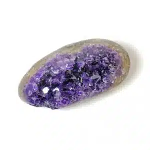 AMETHYSTE Uruguay - Druse sur agate polie - 506 grs