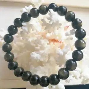 OBSIDIENNE DOREE - bracelet en perles de diamètre 8 mm