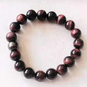 ŒIL DE TAUREAU -  Joli bracelet en perles de diamètre 10 mm