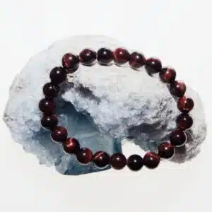 ŒIL DE TAUREAU -  Joli bracelet en perles de diamètre 8 mm