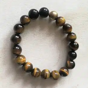 ŒIL DE TIGRE -  Bracelet de perles de diamètre 10 mm