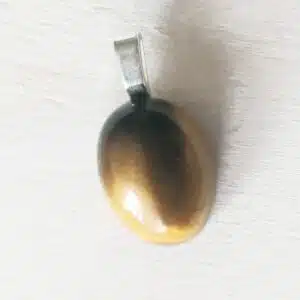 ŒIL DE TIGRE -  Pendentif en forme de cabochon
