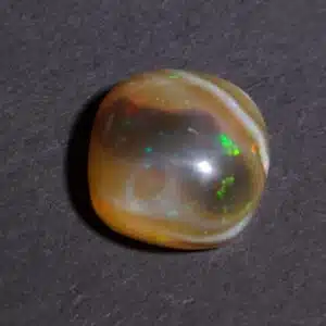OPALE PRECIEUSE MIEL et CHOCOLAT (Welo - Ethiopie) - Cabochon de forme carrée -23 carats - Montage bijou