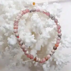 RHODOCROSITE - Bracelet perles de diamètre 4 mm environ