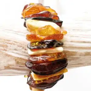 AMBRE 3 Couleurs - Très Beau Bracelet En Ambre Brut - Lames De 25x4.4mm