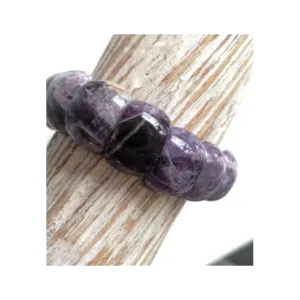 AMETHYSTE Brésil - Bracelet Améthyste En Pierre Plaquette