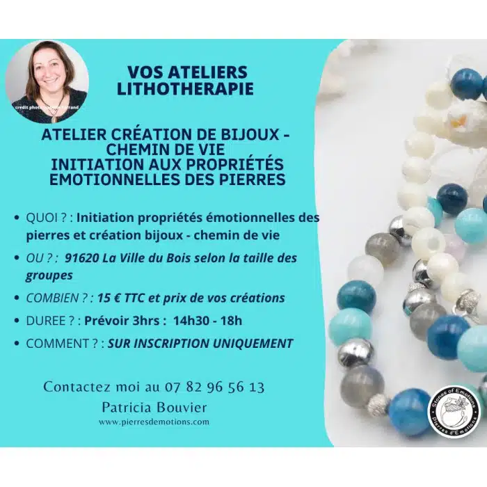 Atelier création bijoux et propriétés des pierres – Image 4