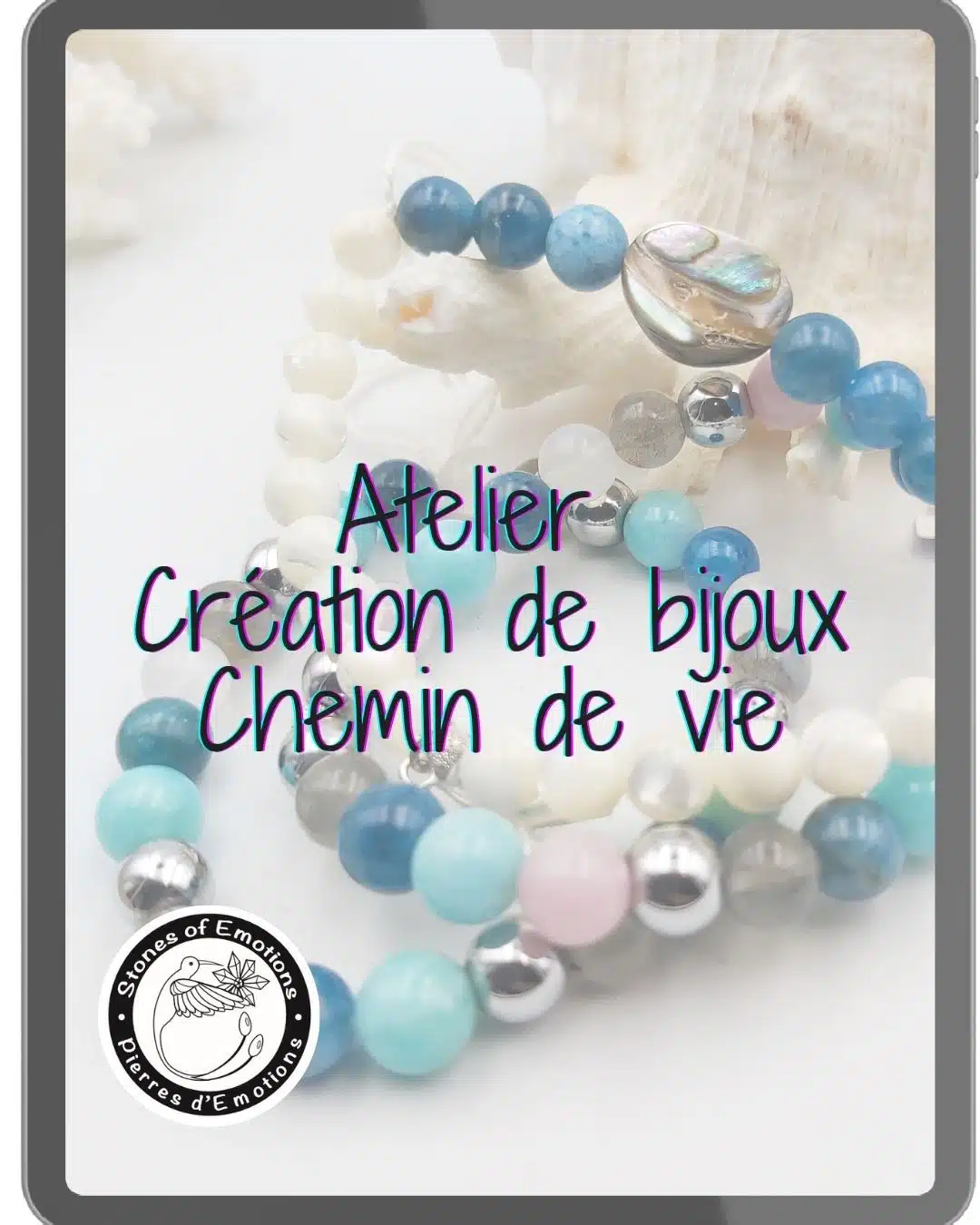 Atelier création bijoux et propriétés des pierres