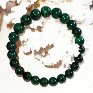 MALACHITE Foncée - Bracelet perles de 8 mm