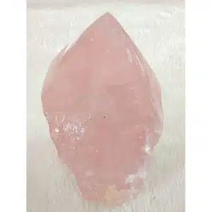 QUARTZ ROSE - Magnifique Brut Avec Pointe Repolie De 8cm