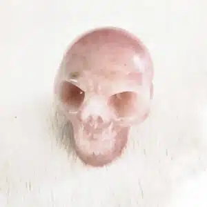 QUARTZ ROSE - Très Joli Crâne De 5 cm