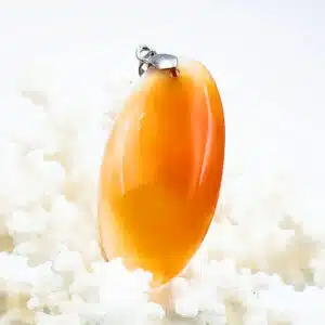 CORNALINE  - Joli pendentif ovale