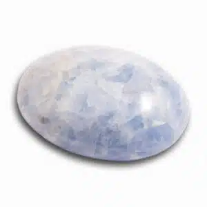 CALCITE BLEUE - Beau galet de 148 grs et 6,5 cm