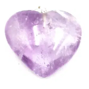 AMETHYSTE Brésil - Joli coeur monté en pendentif 01