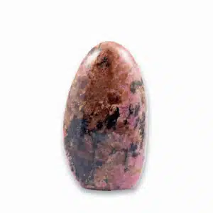 RHODONITE mix noir et rose - Très jolie forme libre de 9,5 cm et 416 grs