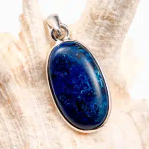 SHATTUCKITE- Très joli pendentif en forme ovale monté sur Argent 925/1000