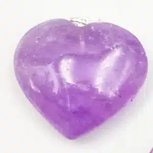 AMETHYSTE Brésil - Joli coeur monté en pendentif 02