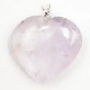 AMETHYSTE Brésil - Joli coeur monté en pendentif 05