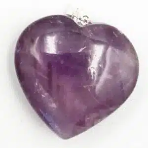 AMETHYSTE Brésil - Joli coeur monté en pendentif 06